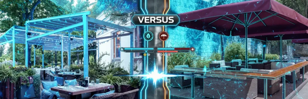 Пергола или зонт?