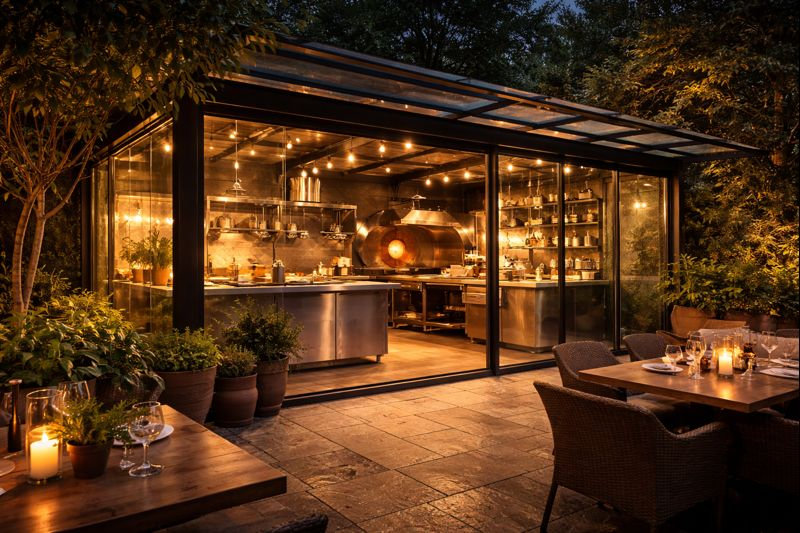 Проект 7. Нижний Новгород — пергола для кафе в ТЦ