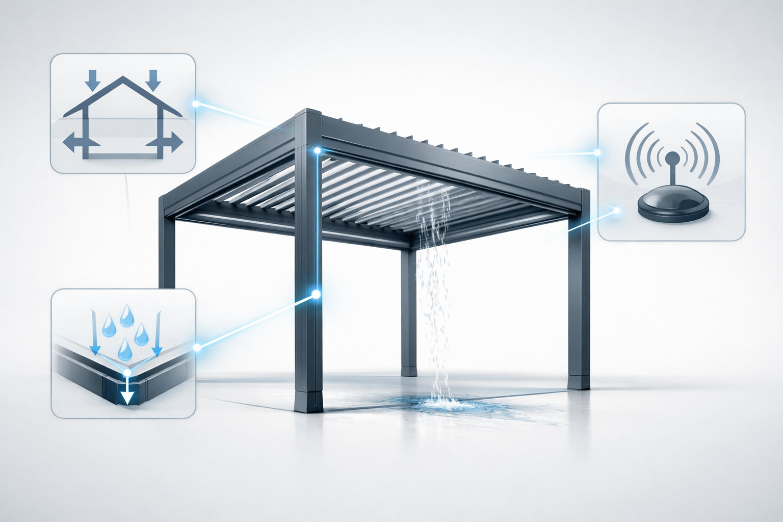 Ключевые задачи круглогодичной перголы