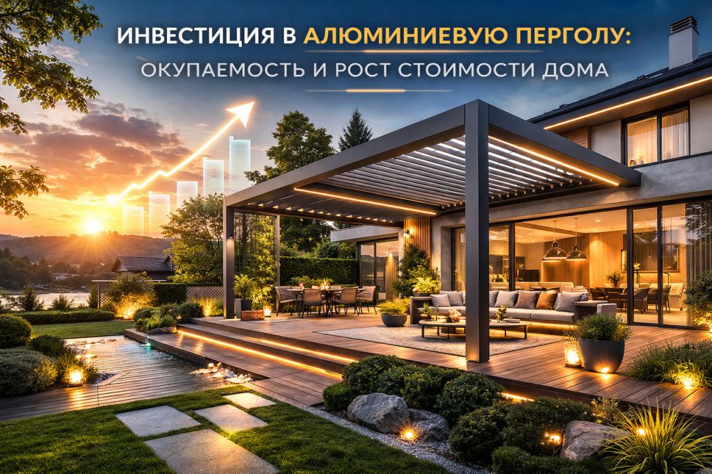 Инвестиция в алюминиевую перголу: окупаемость и рост стоимости дома
