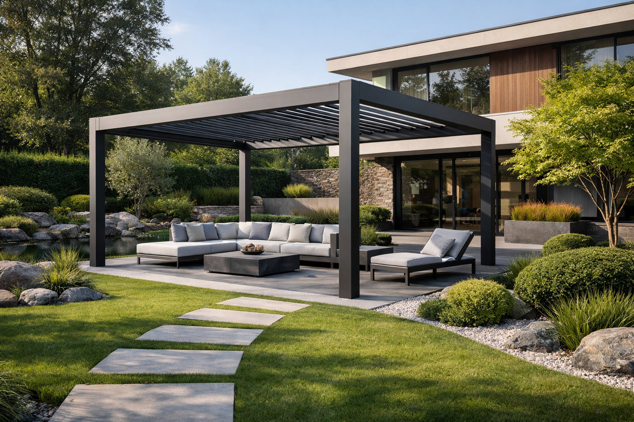 Как алюминиевая пергола влияет на стоимость дома