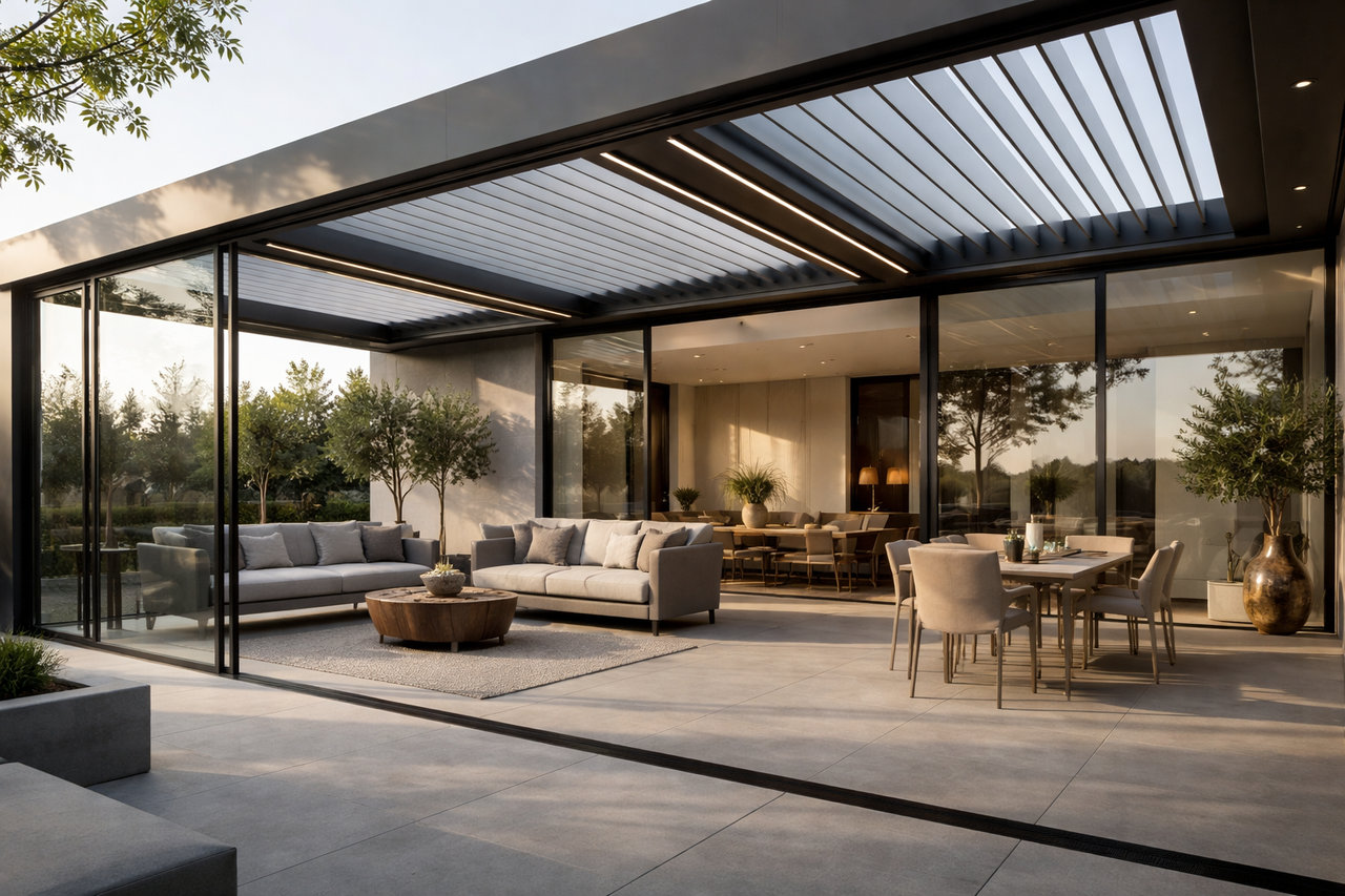 Как работает биоклиматическая пергола на практике