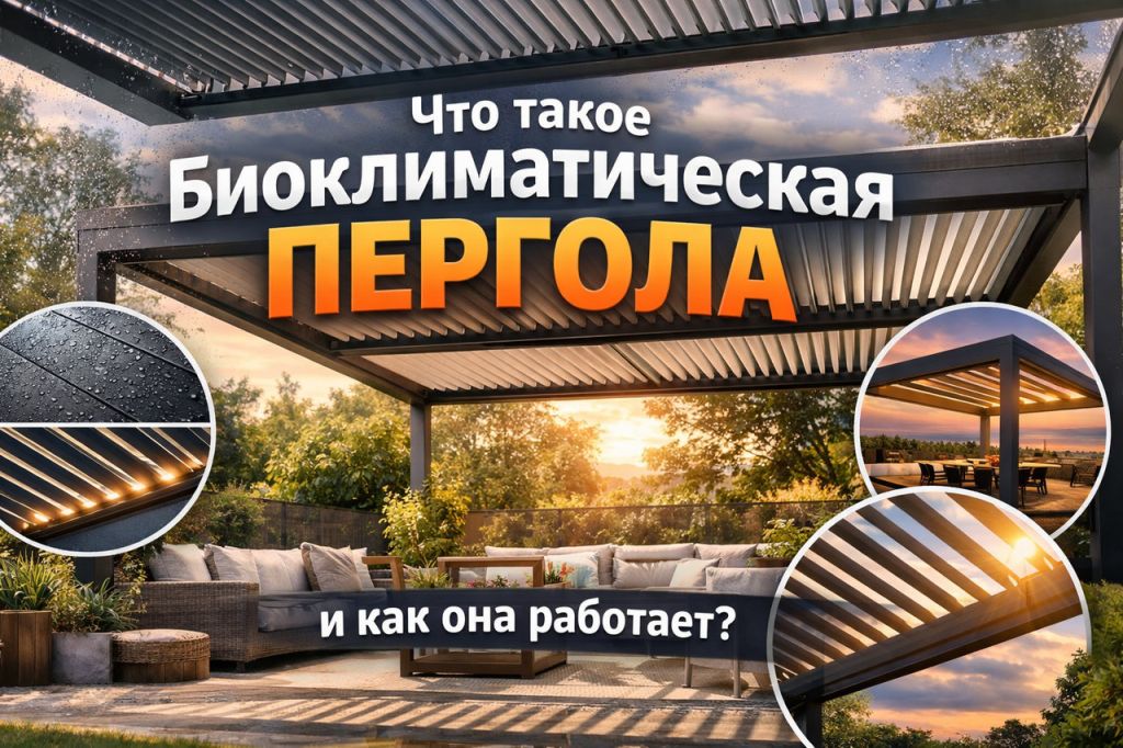 Что такое биоклиматическая пергола и как она работает
