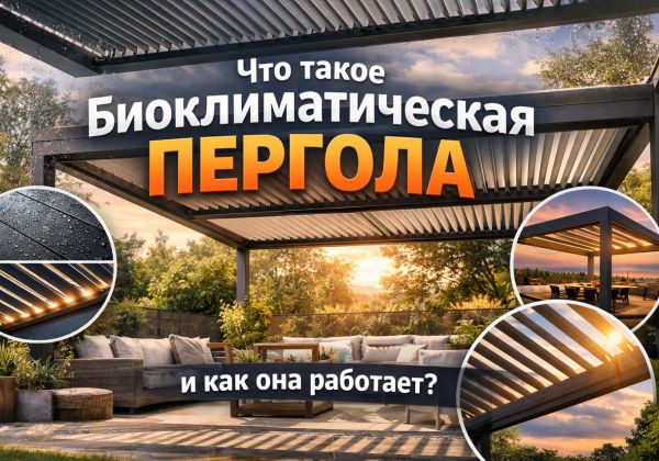 Что такое биоклиматическая пергола и как она работает