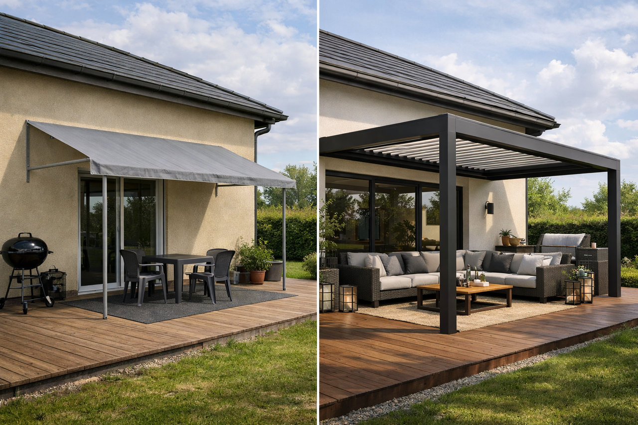 Чем биоклиматическая пергола отличается от других уличных конструкций