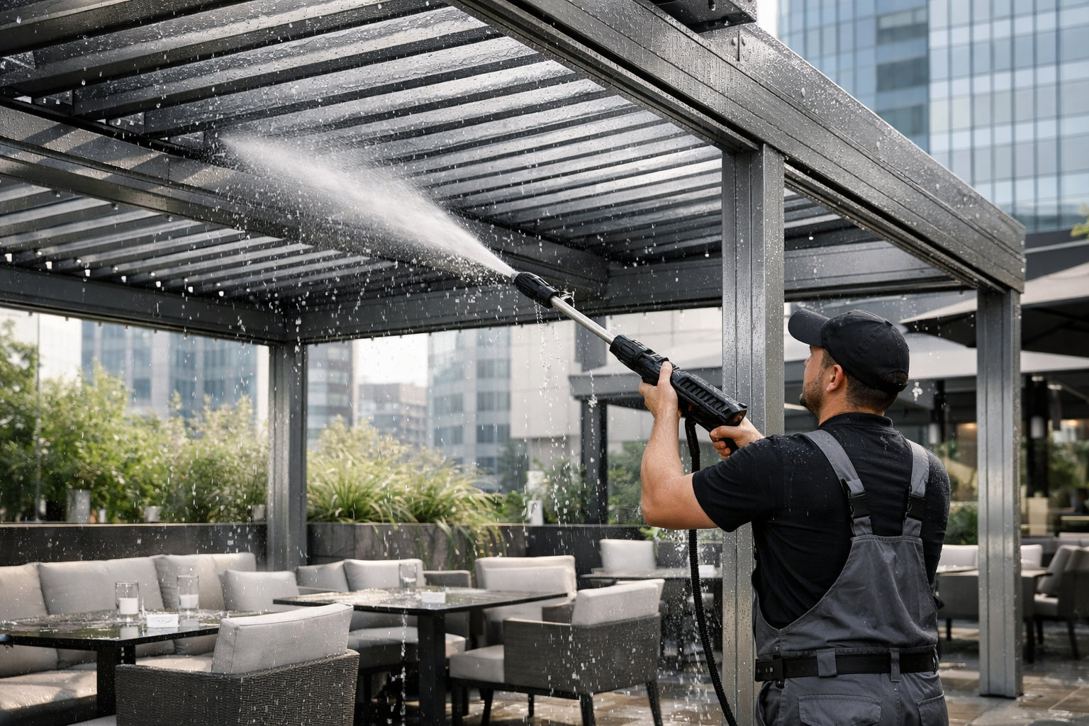 Техобслуживание перголы перед сезоном