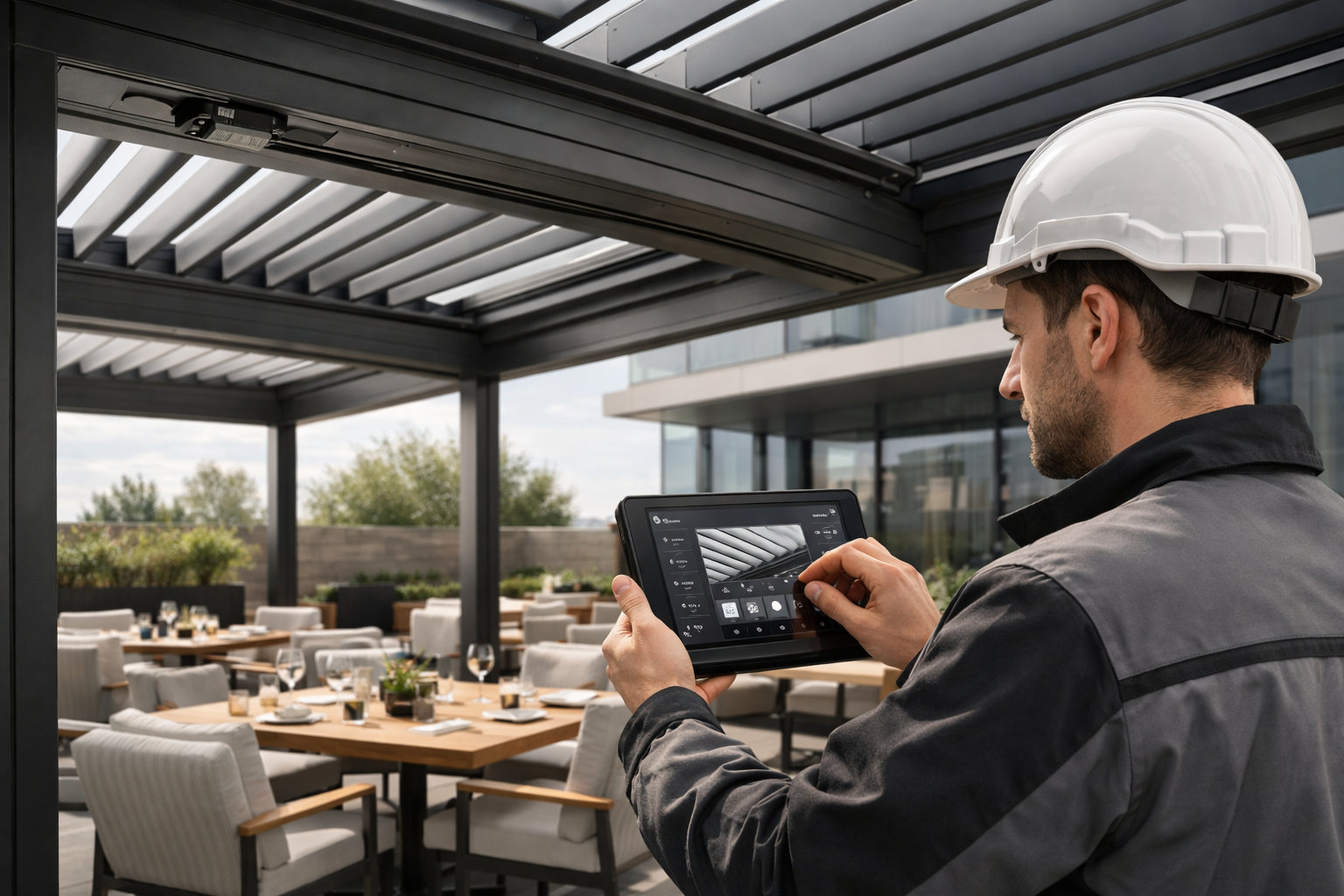 Настройка автоматики перголы