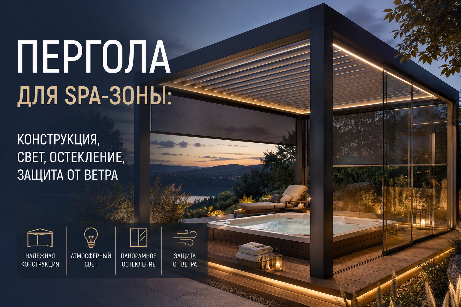 Пергола для SPA-зоны