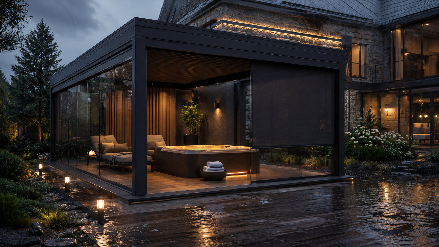 Хорошая пергола для SPA-зоны